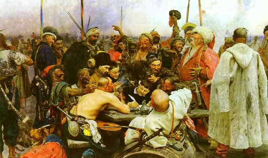 Die Saporoger Kosaken schreiben einen Brief an den Sultan